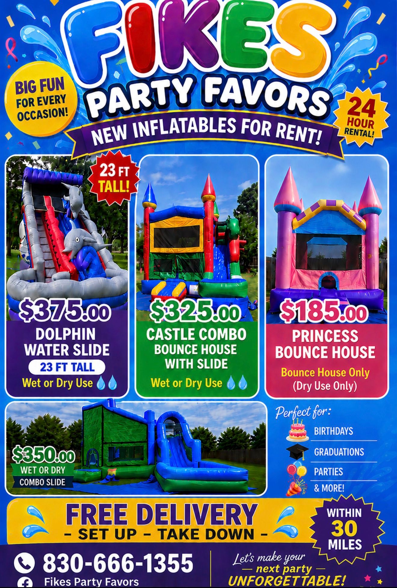 bounce house options